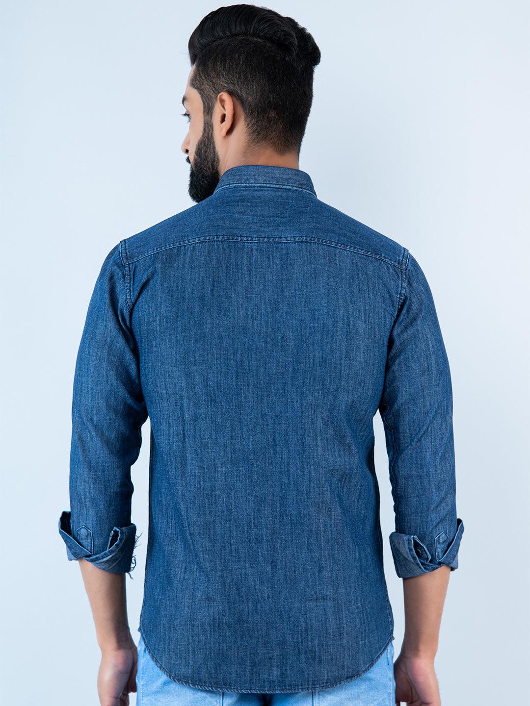 Dark Blue Denim Shirt and Khaki Trouser Combo! – suprit-test